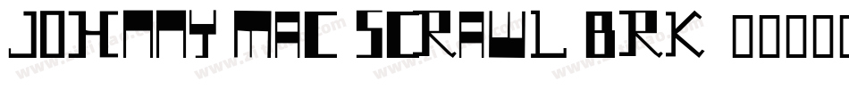Johnny Mac Scrawl BRK字体转换